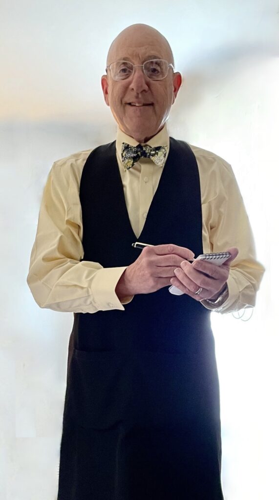 Author as waiter/sommelier